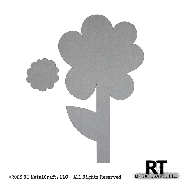 Bare Metal - Flower With Leaf