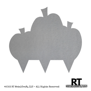 Bare Metal Row Pumpkins