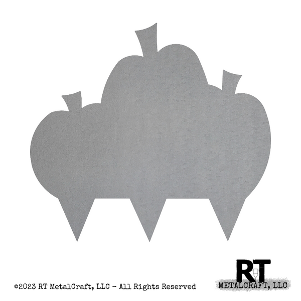 Bare Metal Row Pumpkins
