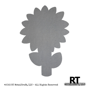 Bare Metal Sunflower with Stem