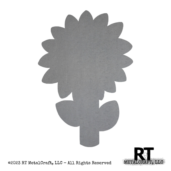 Bare Metal Sunflower with Stem