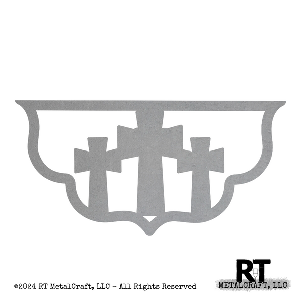 Door Hanger Bottom - 3 Crosses