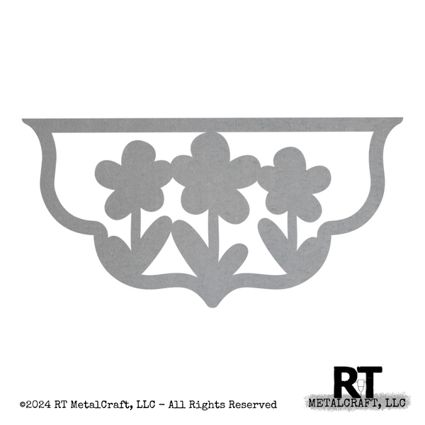 Door Hanger Bottom - 3 Flowers