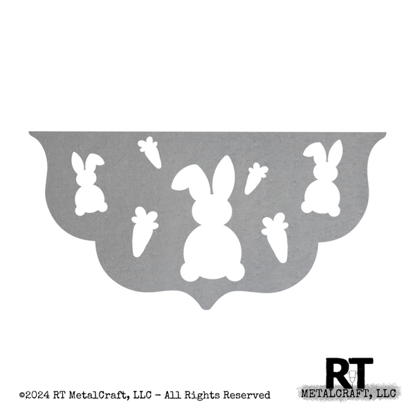 Door Hanger Bottom - Cutout Bunnies & Carrots