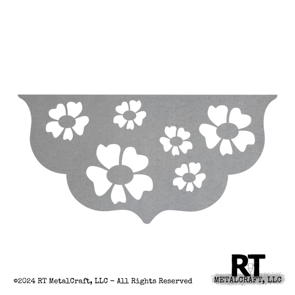 Door Hanger Bottom - Cutout Flowers