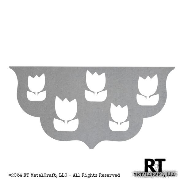 Door Hanger Bottom - Cutout Tulips