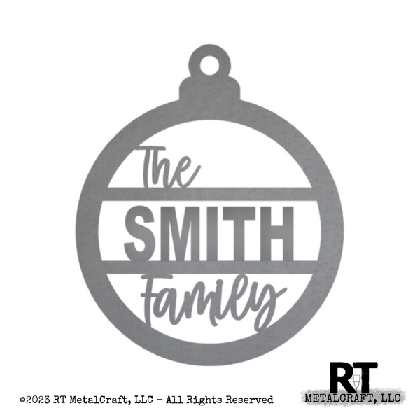 Family Name Ornament