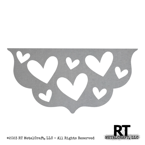 Door Hanger Bottom - Cutout Hearts