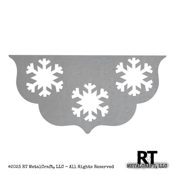 Door Hanger Bottom - Snowflakes