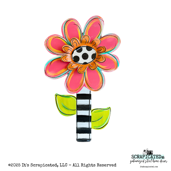 Bare Metal Tall Layered Flower