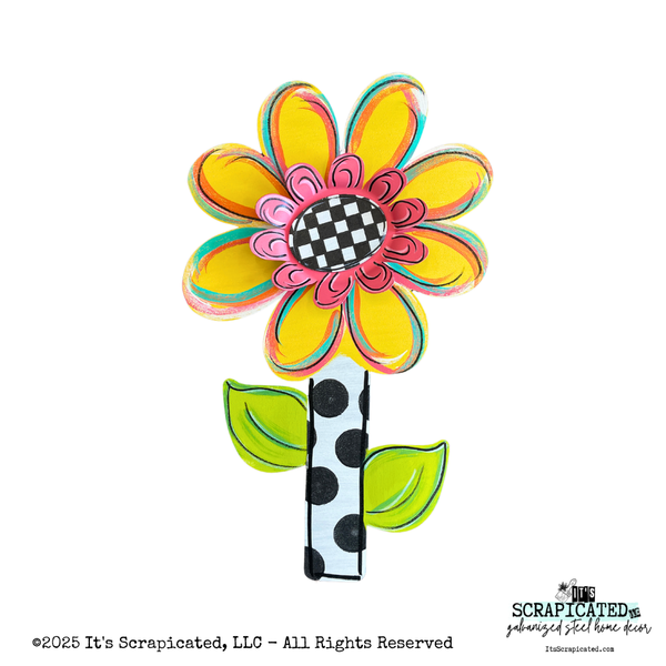 Bare Metal Tall Layered Flower