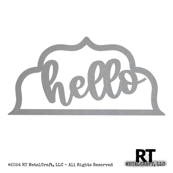 Door Hanger Top - Hello