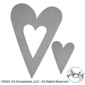 Bare Metal Cutout Heart