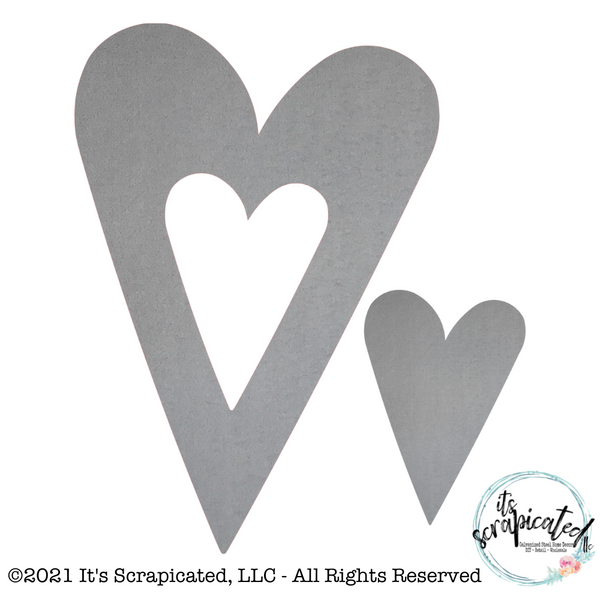 Bare Metal Cutout Heart