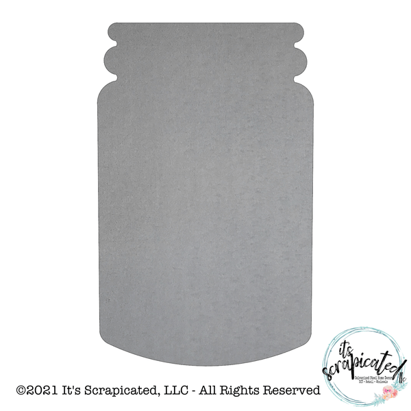 Bare metal mason jar