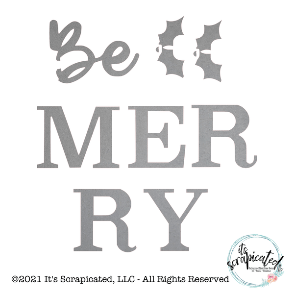 Porch Candy® - BE MERRY - Bare Metal Design Set  