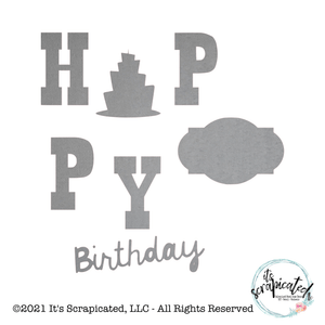 Porch Candy® - HAPPY BIRTHDAY - Bare Metal Design Set  