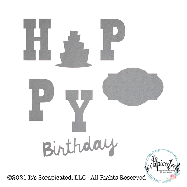Porch Candy® - HAPPY BIRTHDAY - Bare Metal Design Set  