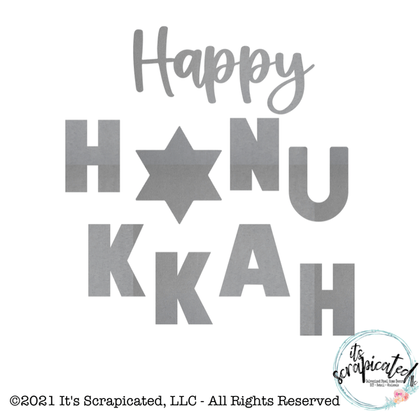 Porch Candy® - HAPPY HANUKKAH - Bare Metal Design Set