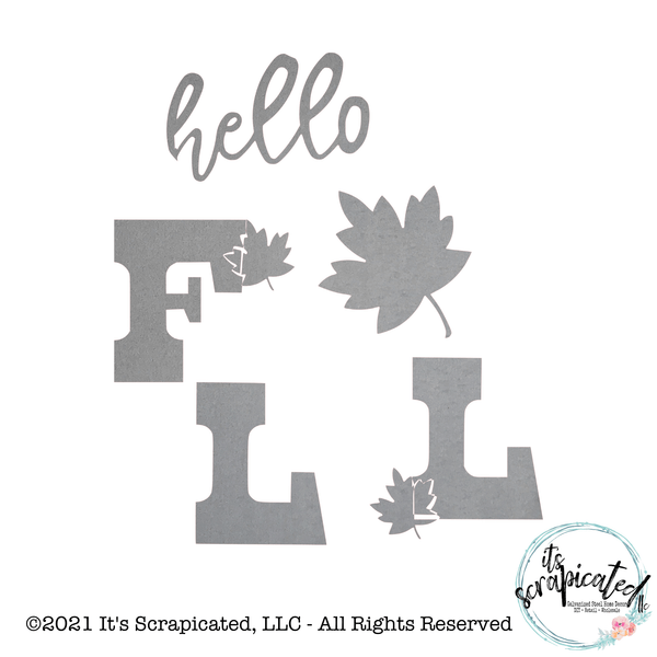 Porch Candy® - HELLO FALL LEAF - Bare Metal Design Set