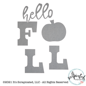 Porch Candy® - HELLO FALL PUMPKIN - Bare Metal Design Set 