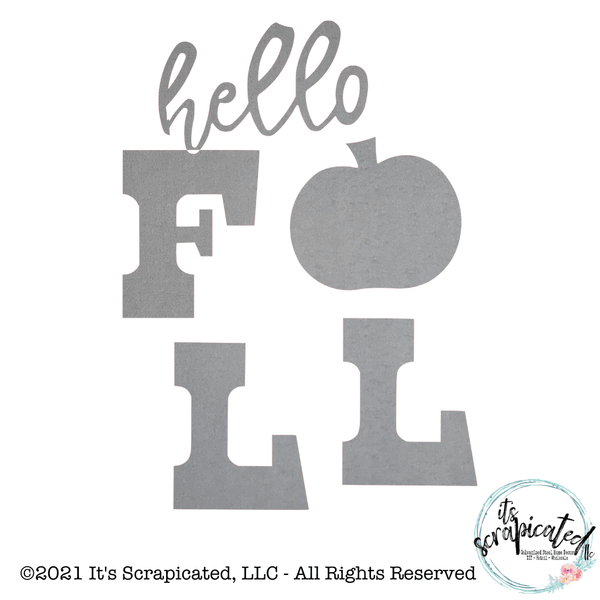 Porch Candy® - HELLO FALL PUMPKIN - Bare Metal Design Set 