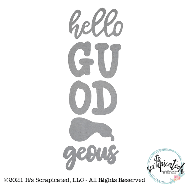 Porch Candy® - HELLO GOURD-GEOUS  - Bare Metal Design Set