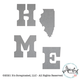 Porch Candy® Home Illinois Bare Metal