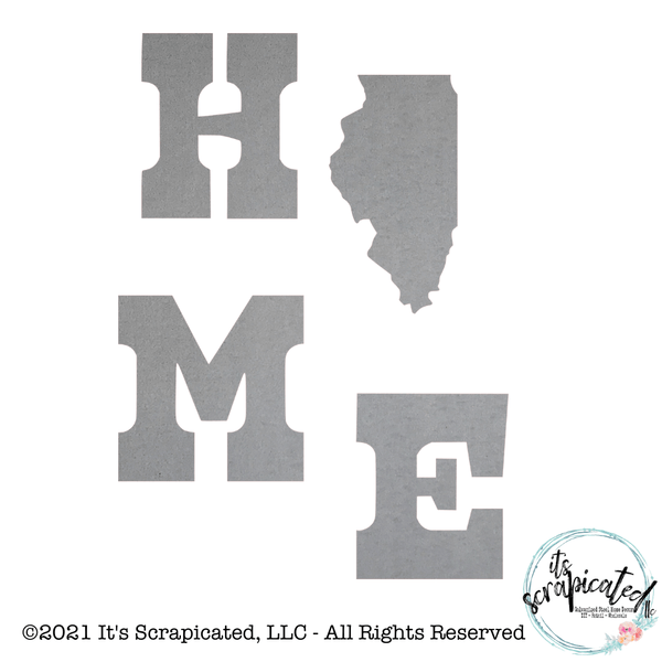 Porch Candy® Home Illinois Bare Metal