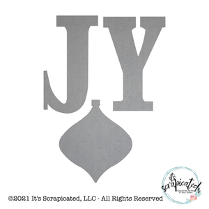 Porch Candy® - JOY ORNAMENT - Bare Metal Design Set 