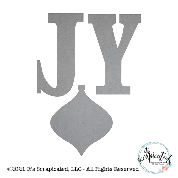 Porch Candy® - JOY ORNAMENT - Bare Metal Design Set 