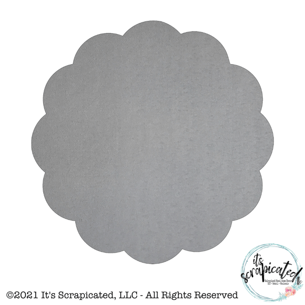 Bare Metal - Scalloped Circle  