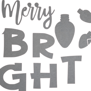 Porch Candy® - MERRY & BRIGHT- Bare Metal Design Set 