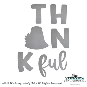 Porch Candy® - THANKFUL - Bare Metal Design Set  