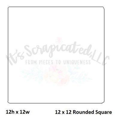 Bare Metal - 12" X 12" Rounded Square 