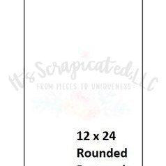 Bare Metal - 12" X 24" Rounded Rectangle 