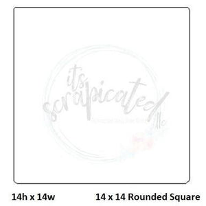 Bare Metal - 14" x 14" Rounded Square 