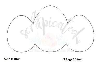 Bare Metal - 3 Eggs 10 inch