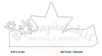 Bare Metal - 4X4 Truck - Patriotic 