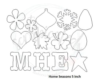 Bare Metal - Home Seasons 5" It's Scrapicated, LLC 