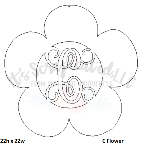 Bare Metal - Initial Flower
