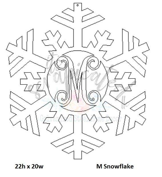 Bare Metal - Initial Snowflake It's Scrapicated, LLC 