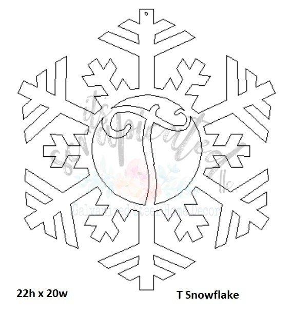 Bare Metal - Initial Snowflake It's Scrapicated, LLC 