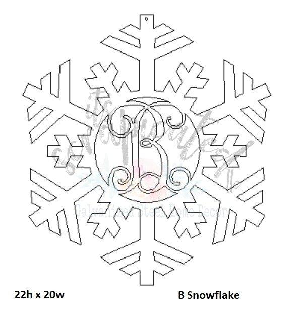 Bare Metal - Initial Snowflake It's Scrapicated, LLC 