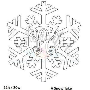 Bare Metal - Initial Snowflake It's Scrapicated, LLC 