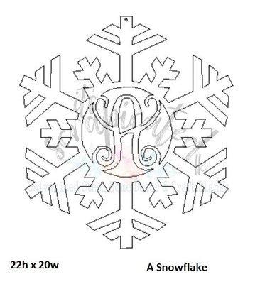 Bare Metal - Initial Snowflake It's Scrapicated, LLC 