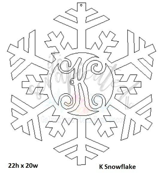 Bare Metal - Initial Snowflake It's Scrapicated, LLC 