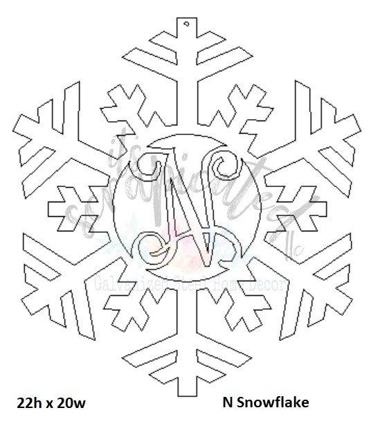 Bare Metal - Initial Snowflake It's Scrapicated, LLC 
