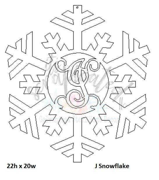 Bare Metal - Initial Snowflake It's Scrapicated, LLC 