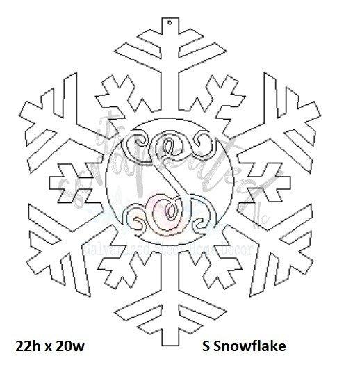 Bare Metal - Initial Snowflake It's Scrapicated, LLC 